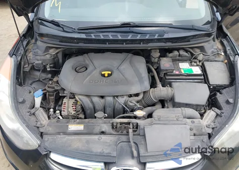 2013 Hyundai Elantra Gls from USA, damaged, VIN 5NPDH4AEXDH179524